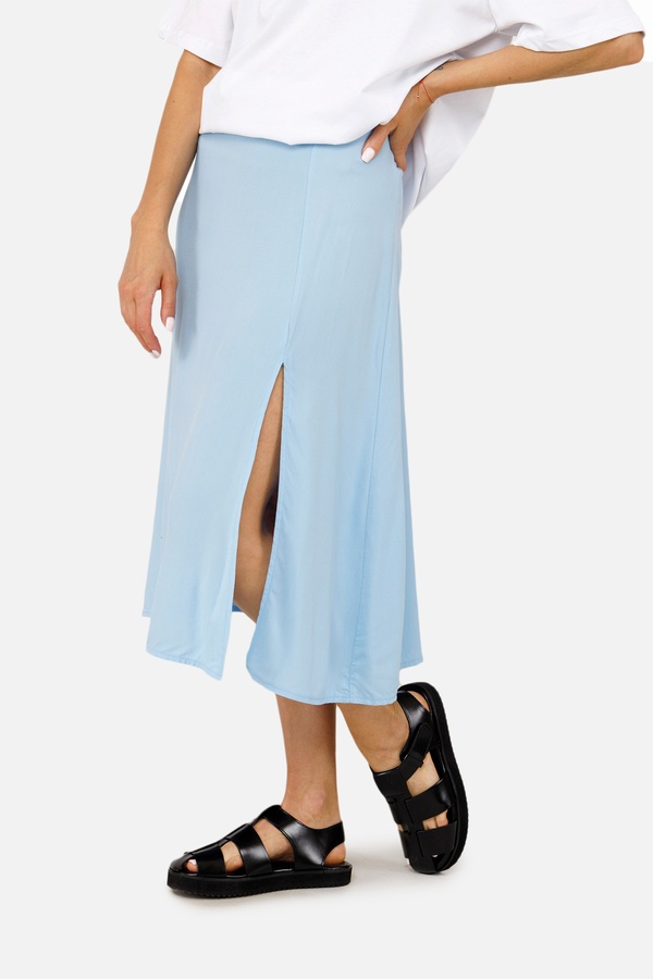 Женская юбка 42 цвет голубой ЦБ-00252863 SKT001000469 фото