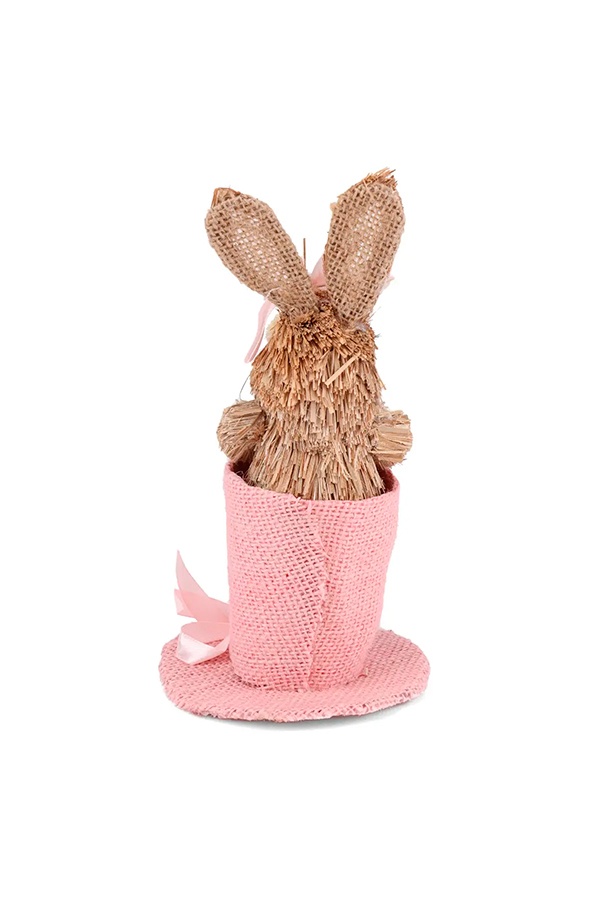 Кроличка в розовой шляпке цвет розовый ЦБ-00207524 SKT000883069 фото