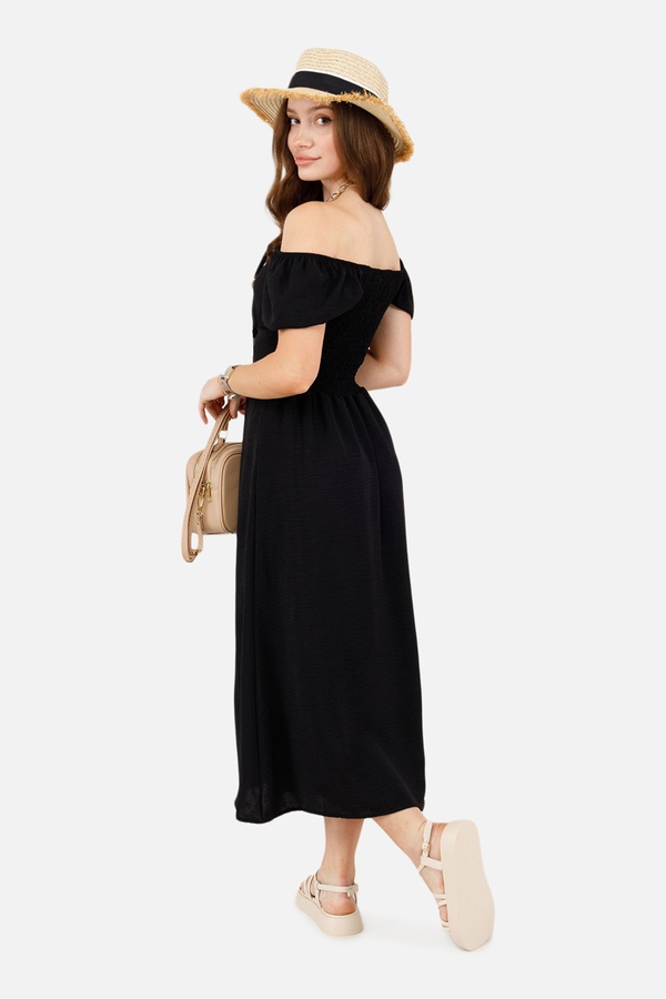 Жіноча сукня 46 колір чорний ЦБ-00252196 SKT000998252 фото