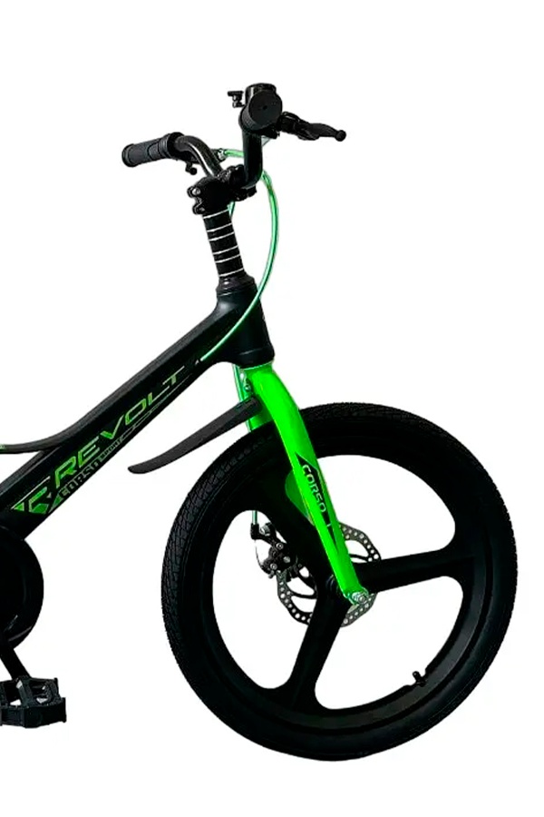Велосипед Corso «REVOLT» колір чорно-салатовий ЦБ-00246141 SKT000983478 фото