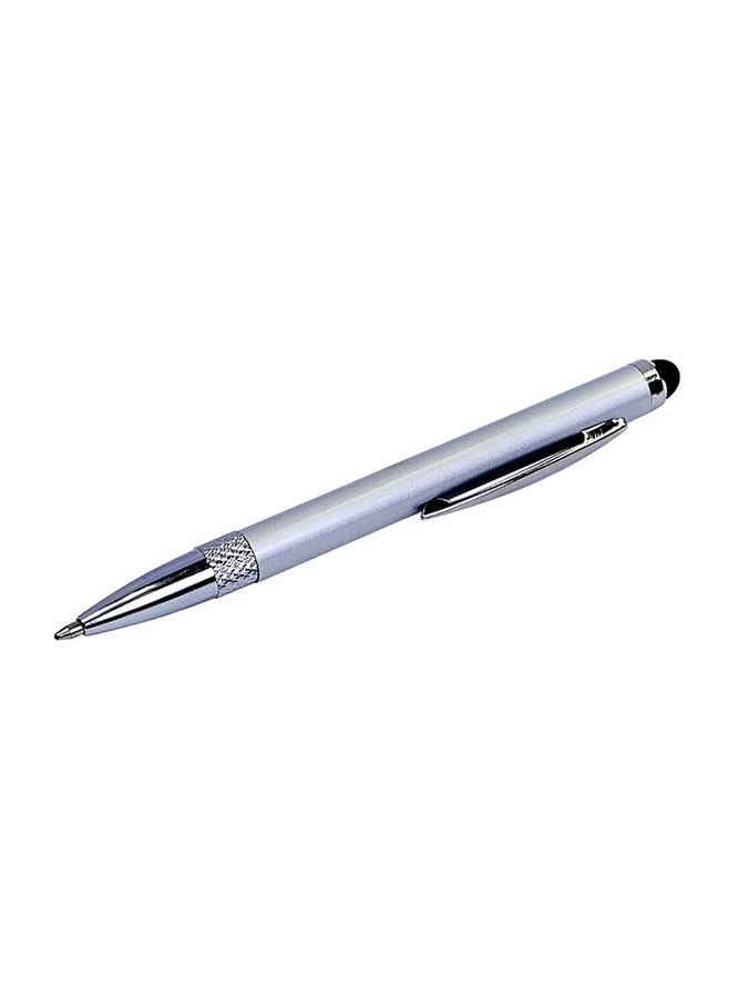 Стилус емкостный, с выдвижной шариковой ручкой цвет серебренный ЦБ-00224823 SKT000921061 фото