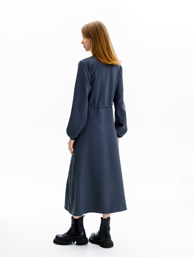 Сукня жіноча з довгим рукавом 42 колір графіт ЦБ-00235481 SKT000946118 фото
