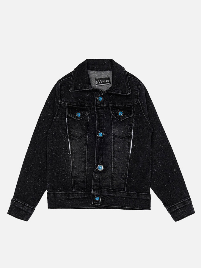 Джинсова куртка для хлопчика 92 колір чорний ЦБ-00188915 SKT000838958 фото