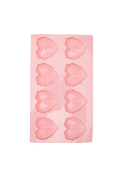 Силіконова форма-планшет для випічки "Серце" колір рожевий ЦБ-00247448 SKT000987153 фото