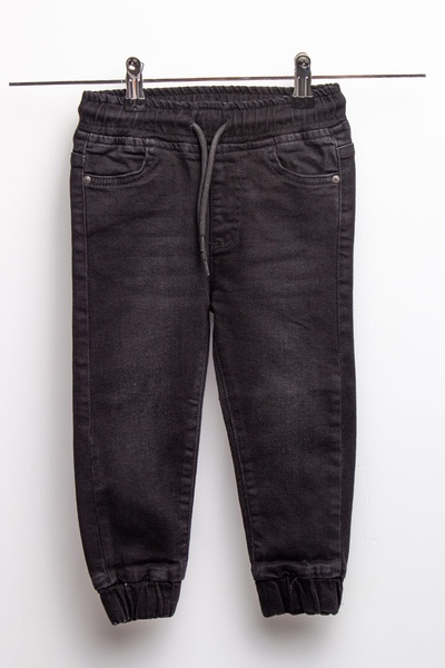 Джогеры джинсовые на мальчика 104 цвет черный ЦБ-00152374 SKT000521253 фото