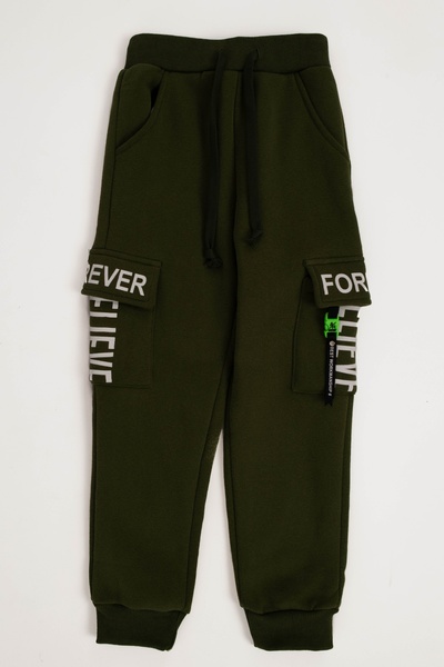 Спортивные брюки для мальчика 152 цвет зеленый ЦБ-00220701 SKT000910740 фото