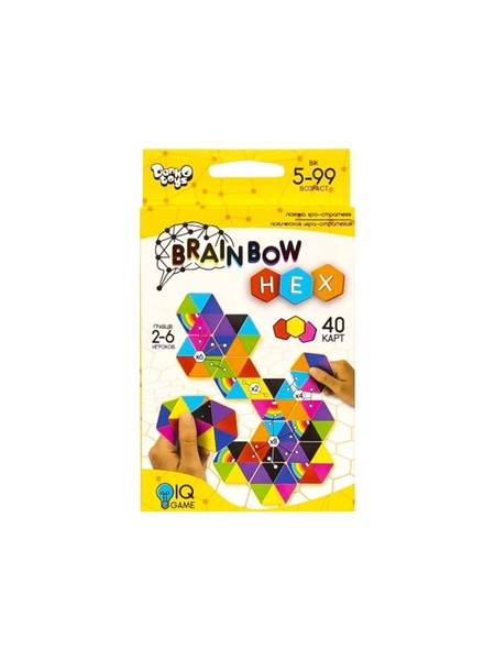 Розважальна настільна гра "Brainbow HEX" колір різнокольоровий ЦБ-00189433 SKT000839810 фото