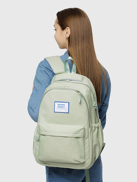 Женский спортивный рюкзак цвет зеленый ЦБ-00207010 SKT000882198 фото