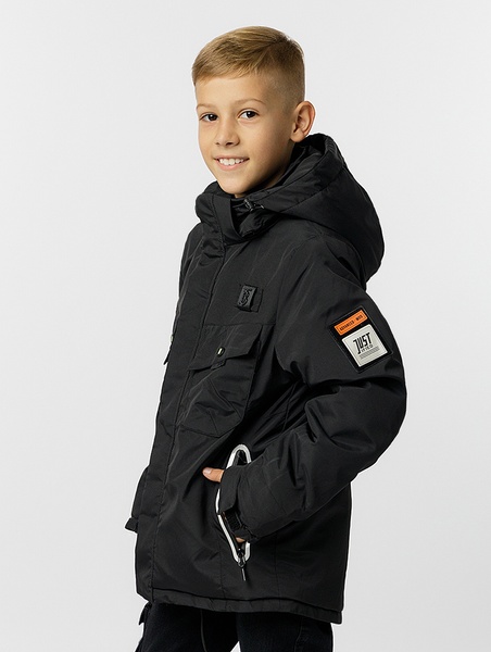 Куртка для хлопчика 164 колір чорний ЦБ-00225785 SKT000922852 фото