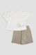 Костюм з шортами для дівчинки 110 колір молочний ЦБ-00242439 SKT000964611 фото 1