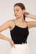 Майка с тонкими бретелями женская цвет черный 44 ЦБ-00275872 фото 3