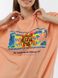 Жіноча подовжена футболка регуляр 50 колір персиковий ЦБ-00215343 SKT000898395 фото 2