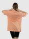 Жіноча подовжена футболка регуляр 50 колір персиковий ЦБ-00215343 SKT000898395 фото 3