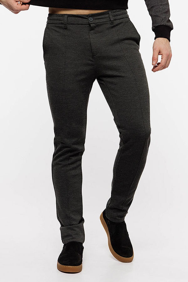 Мужские брюки 56 цвет темно-серый ЦБ-00203637 SKT000874472 фото