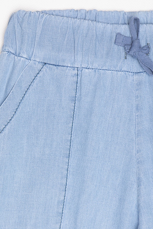 Джогери джинсові на дівчинку 122 колір блакитний ЦБ-00160571 SKT000543691 фото