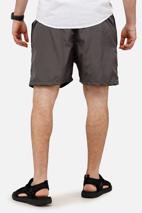 Чоловічі пляжні шорти 60 колір темно-сірий ЦБ-00250601 SKT000993731 фото