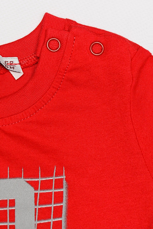 Костюм з шортами на хлопчика 68 колір червоний ЦБ-00160120 SKT000541581 фото
