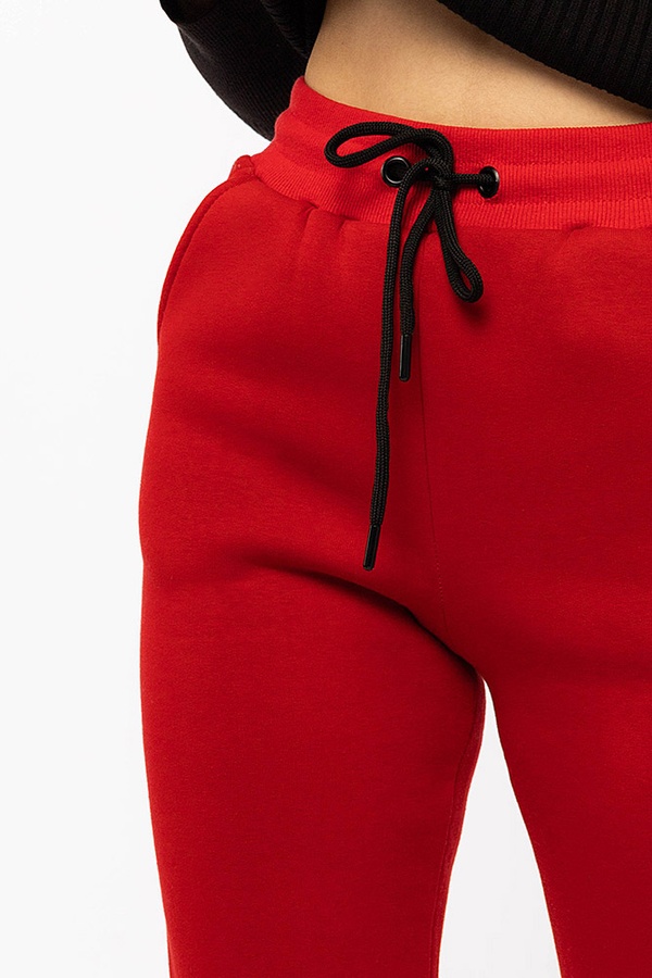 Жіночі спортивні штани 50 колір червоний ЦБ-00198151 SKT000863093 фото