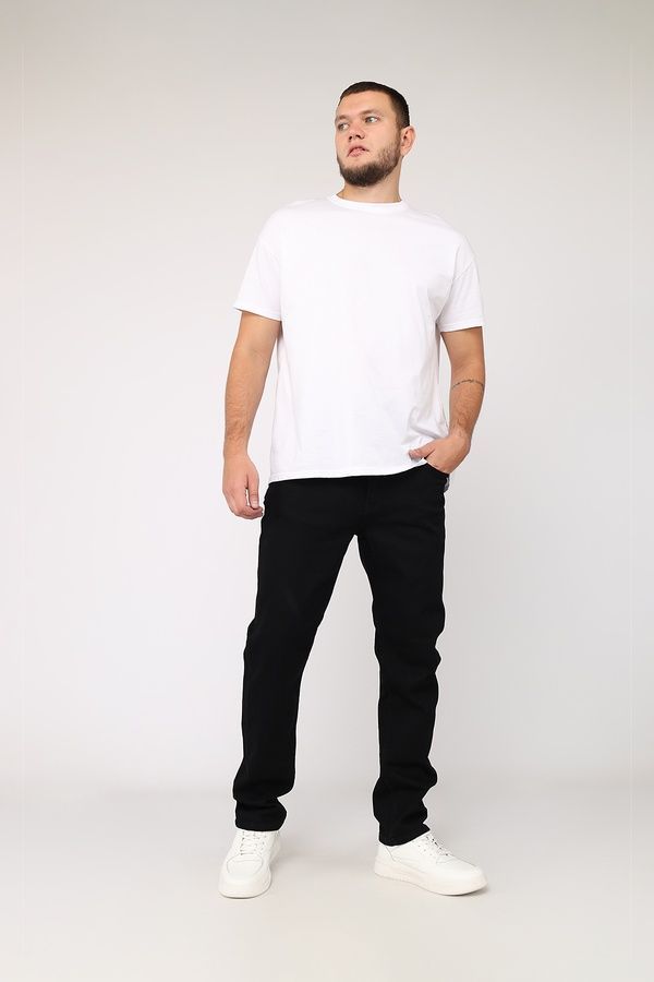 Джинси slim чоловічі колір чорний W28 ЦБ-00280655 фото