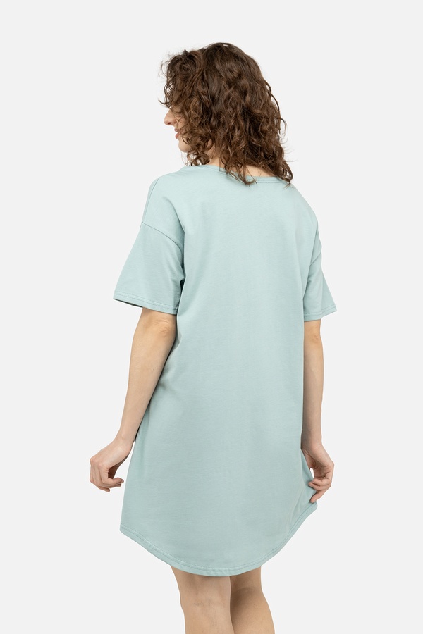 Жіноча нічна сорочка 42 колір м'ятний ЦБ-00244131 SKT000977910 фото