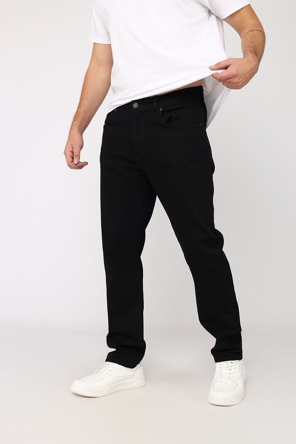 Джинси slim чоловічі колір чорний W28 ЦБ-00280655 фото