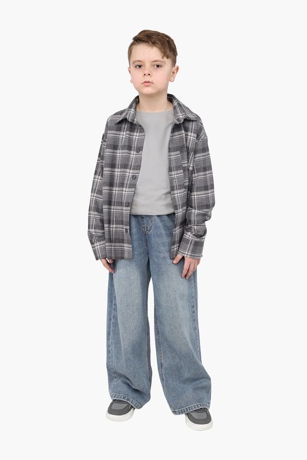 Джинси baggy для хлопчика колір синій 158 ЦБ-00290308 фото
