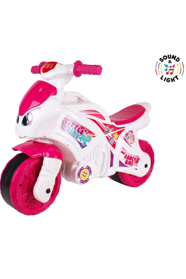 Толокар "Мотоцикл" колір біло-рожевий ЦБ-00125616 SKT000463201 фото