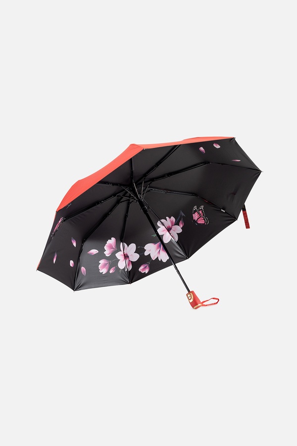 Женский полуавтоматический зонтик цвет красный ЦБ-00248638