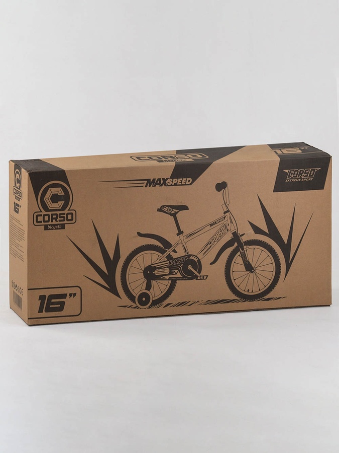 Дитячий двоколісний велосипед 16 "дюймів колір бірюзовий ЦБ-00213403 SKT000893655 фото