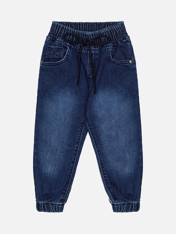 Джогеры джинсовые для мальчика 110 цвет синий ЦБ-00224288 SKT000919604 фото