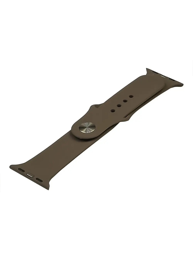 Силіконовий ремінець для Apple Watch Sport Band 38/ 40/ 41 mm колір коричневий ЦБ-00220496 SKT000909916 фото