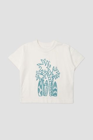 Футболка с коротким рукавом для мальчика цвет молочный 110 ЦБ-00273351 фото