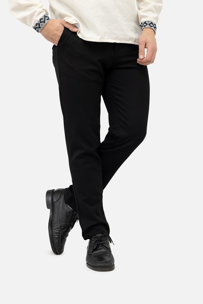 Чоловічі штани 56 колір чорний ЦБ-00241579 SKT000961936 фото