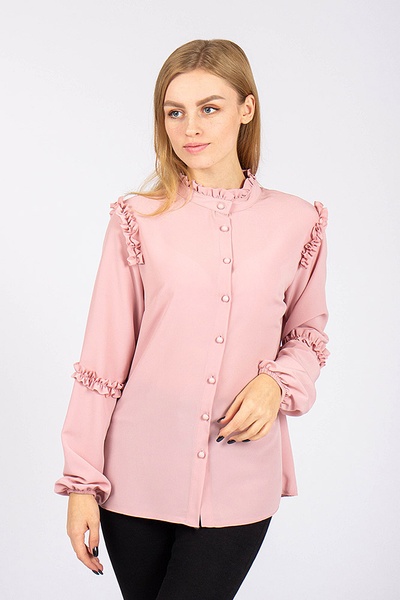 Блуза жіноча 40 колір рожевий ЦБ-00176169 SKT000588534 фото