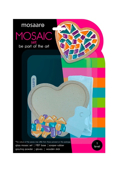 Набор для творчества хрустальное стекло мозаика "Сердце" цвет разноцветный ЦБ-00236334 SKT000952075 фото
