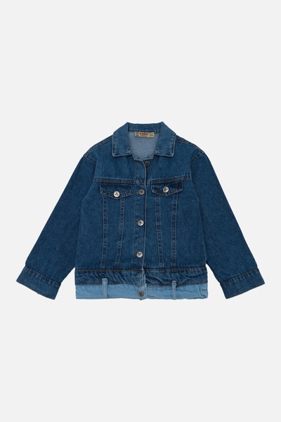 Куртка джинсова для дівчинки 170 колір синій ЦБ-00244441 SKT000978831 фото
