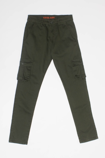 Мужские брюки цвет хаки ЦБ-00192515 SKT000849472 фото