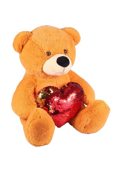 М'яка іграшка - Тедді з сердечком колір різнокольоровий ЦБ-00243006 SKT000966466 фото