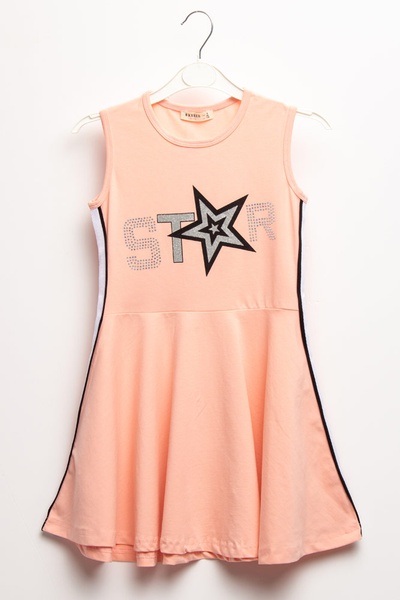 Платье 128 цвет персиковый ЦБ-00152140 SKT000520027 фото