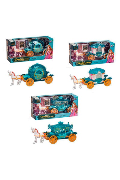 Игрушечный набор – карета с конем цвет разноцветный ЦБ-00214456 SKT000896380 фото