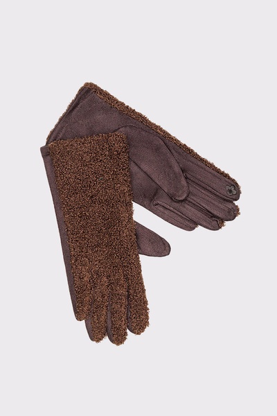 Жіночі рукавички 7.5 колір коричневий ЦБ-00205156 SKT000878109 фото