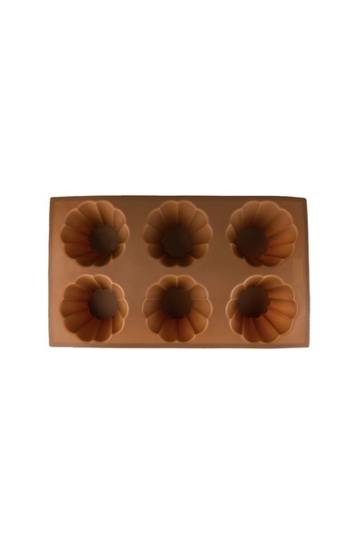 Форма силіконова для кексів колір коричневий ЦБ-00201080 SKT000869745 фото