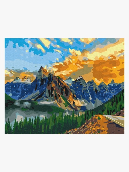 Картина за номерами "Гірський пейзаж" колір різнокольоровий ЦБ-00234081 SKT000943315 фото