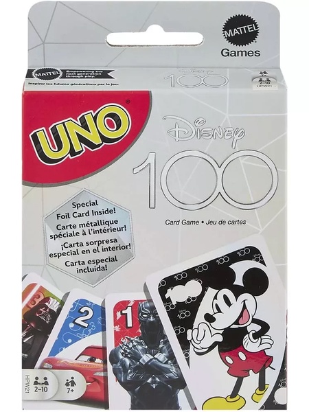 Настільна гра UNO "Disney 100" колір різнокольоровий ЦБ-00231949 SKT000937570 фото
