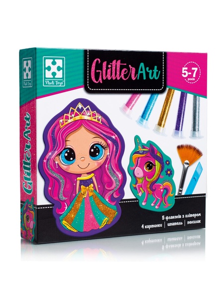 Набір для творчості - "Glitter Art. Казкові принцеси" колір різнокольоровий ЦБ-00229812 SKT000933252 фото