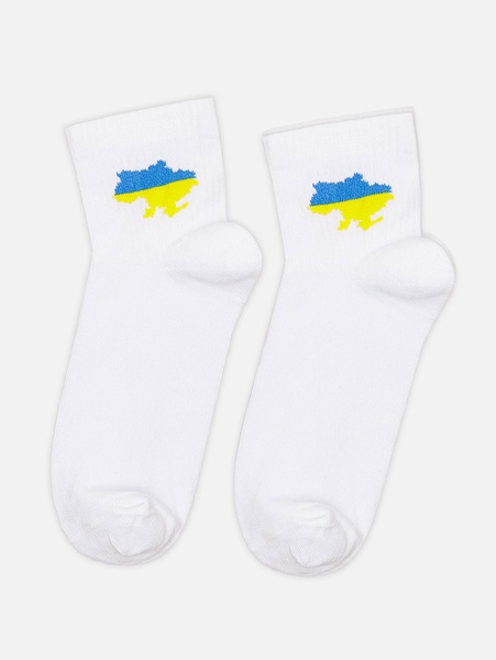 Чоловічі шкарпетки 43-45 колір білий ЦБ-00217657 SKT000902984 фото