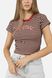 Жіноча футболка з коротким рукавом 38 колір коричневий ЦБ-00255013