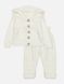 Костюм з штанами для дівчинки 74 колір молочний ЦБ-00219801 SKT000908082 фото 1
