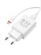 Сетевое зарядное устройство для Borofone BA21A USB QC белый + кабель USB to MicroUSB цвет белый ЦБ-00220485 SKT000909905 фото 2