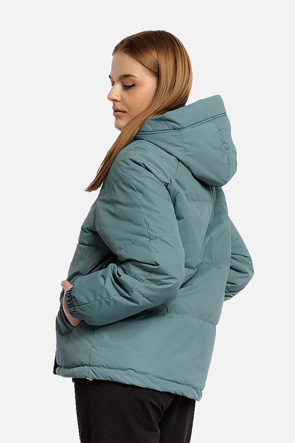Жіноча куртка коротка 44 колір м'ятний ЦБ-00206941 SKT000882046 фото
